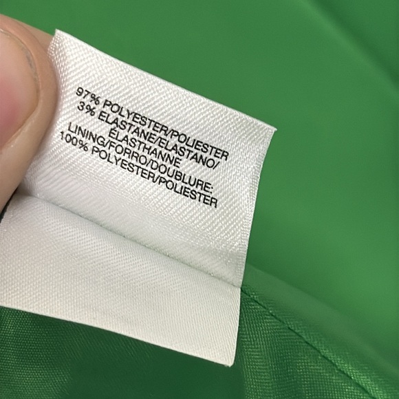 Evan-Picone Black Label Lime Green Open Front 3/4 Sleeve Blazer Workwear Size 18 - Picture 8 of 10